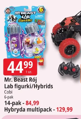 Mr. Beast Rój Lab figurki/Hybrids Cobi 14-pak promocja w Leclerc