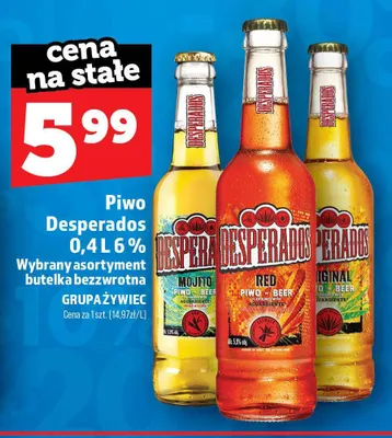 Piwo Desperados Red promocja w TOPAZ