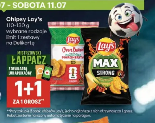 Chipsy Lay's Oven Baked Margherita promocja w Delikatesy Centrum