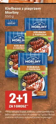 Kiełbasa z pieprzem Morliny promocja w Delikatesy Centrum