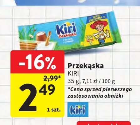 Przekąska Kiri promocja w Intermarche