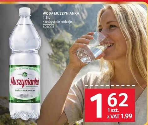 Woda Muszynianka 1.5L promocja w Selgros