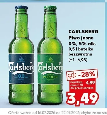 Piwo Carlsberg Pilsner promocja w Kaufland