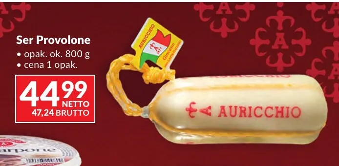 Ser provolone Auricchio promocja w Makro