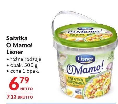 Sałatka O Mamo! Lisner promocja w Makro