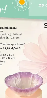 Miseczka o średnicy 15 cm, 400 ml promocja w Biedronka