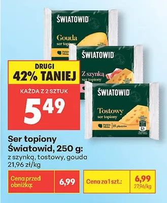 Ser topiony Światowid gouda promocja w Biedronka