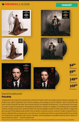 Płyta CD Dawid Kwiatkowski Południe z autografem promocja w Empik