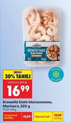 Krewetki białe blanszowane promocja w Biedronka