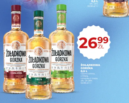 Likier Żołądkowa Gorzka z Czarną Wiśnią promocja w Duży Ben