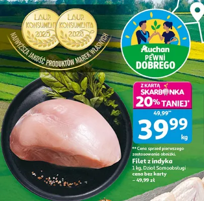Filet z indyka promocja w Auchan