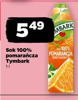 Sok 100% pomarańcza promocja w Netto