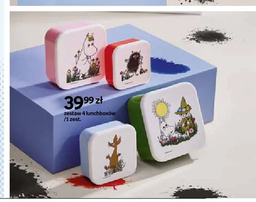 Zestaw 4 lunchboxów Muminki promocja w Empik