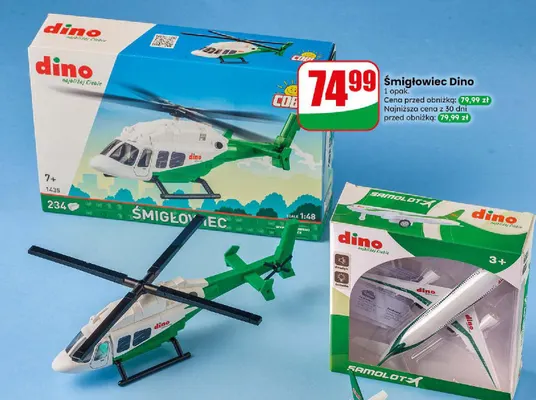 Śmigłowiec Dino promocja w Dino