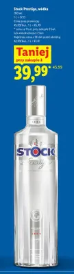 Wódka Stock Prestige promocja w Lidl