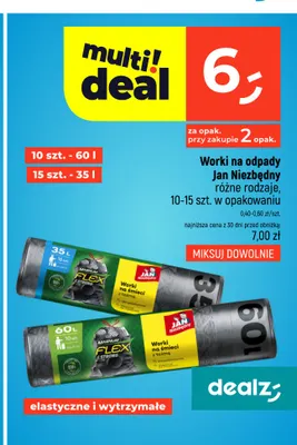 Worki na odpady 35 l Jan Niezbędny promocja w Dealz