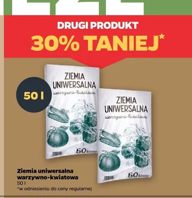 Ziemia uniwersalna warzywno-kwiatowa 50l promocja w Netto