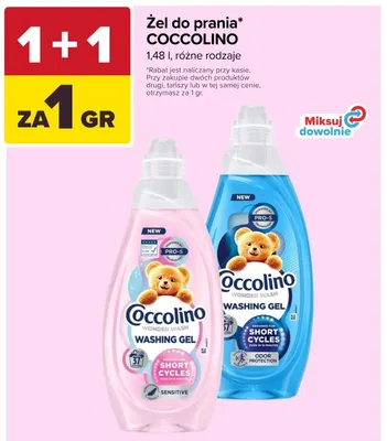 Żel do prania Coccolino Wonder Wash Sensitive promocja w Carrefour