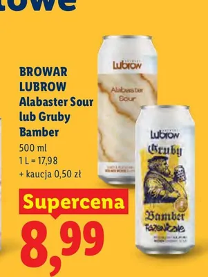 Piwo Browar Lubrow Alabaster Sour promocja w Lidl