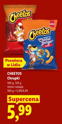 Chrupki Cheetos Cheese Burger promocja w Lidl