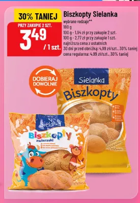 Biszkopty Sielanka promocja w POLOmarket