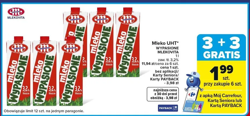 Mleko UHT wypasione promocja w Carrefour Market