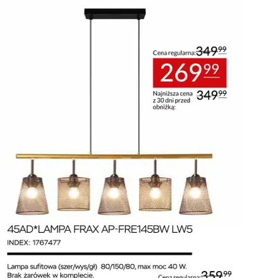 Lampa Frax AP-FRE145BW LW5 promocja w Abra Meble