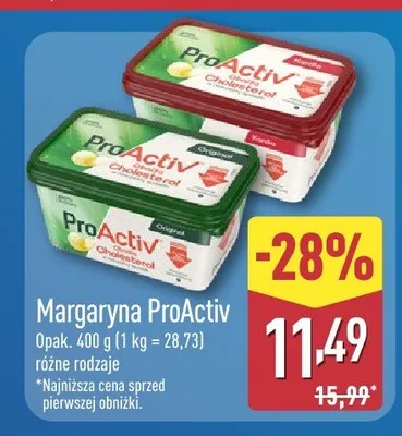 Margaryna ProActiv Original promocja w Aldi