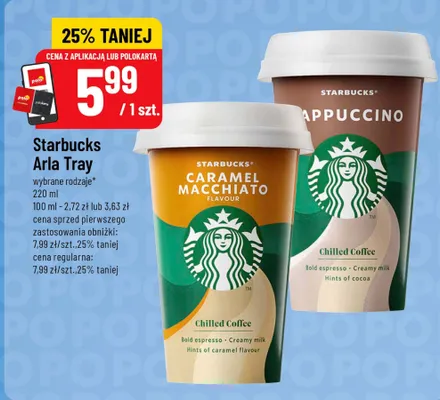 Napój kawowy Starbucks Cappuccino promocja w POLOmarket