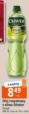 Olej rzepakowy z oliwa Olivier promocja w Leclerc