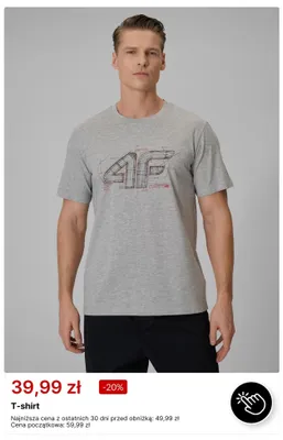 T-shirt 4F promocja w 4F