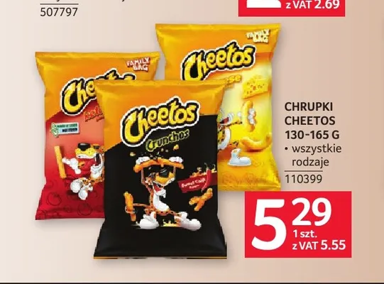 Chrupki Cheetos promocja w Selgros