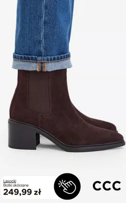 Botki skórzane Lasocki promocja w CCC