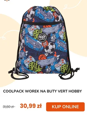 Worek na buty CoolPack Vert Hobby promocja w taniaksiazka.pl