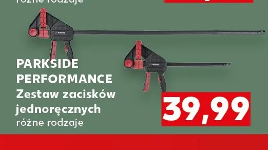 Zestaw zacisków jednoręcznych Parkside Performance promocja w Kaufland
