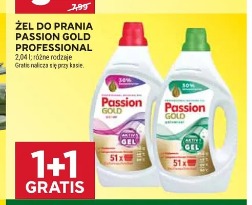 Żel do prania Passion Gold Professional promocja w Stokrotka