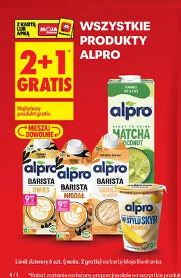 Napój owsiany Alpro Barista Owies promocja w Biedronka