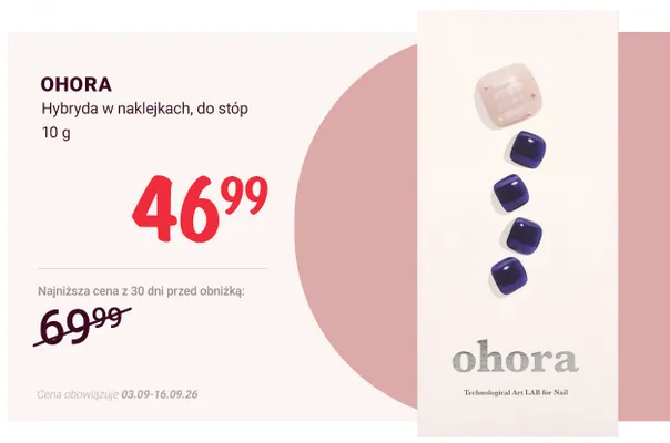 Hybryda w naklejkach do stóp OHORA promocja w Rossmann
