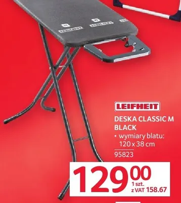 DESKA CLASSIC M BLACK LEIFHEIT promocja w Selgros