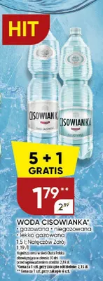 Woda Cisowianka gazowana promocja w Chata Polska