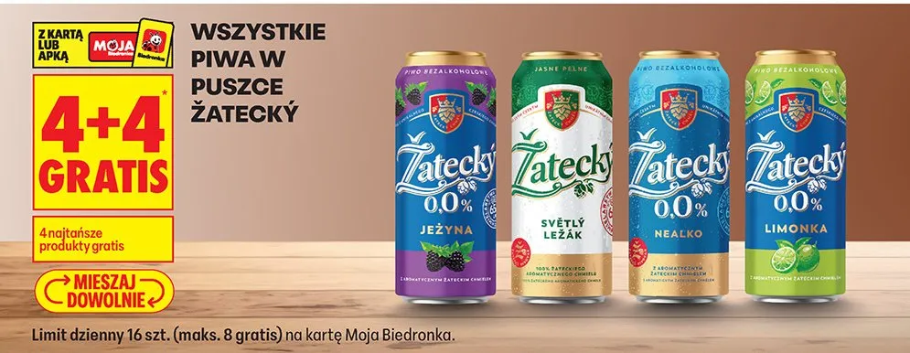 Piwo bezalkoholowe 0.0% Jeżyna promocja w Biedronka