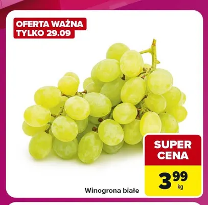 Winogrona białe promocja w Carrefour Market