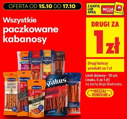 Kiełbasa biała z szynki Kraina wędlin promocja w Biedronka