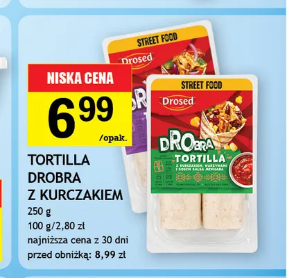 Tortilla Drobra z kurczakiem Drosed promocja w Gram Market