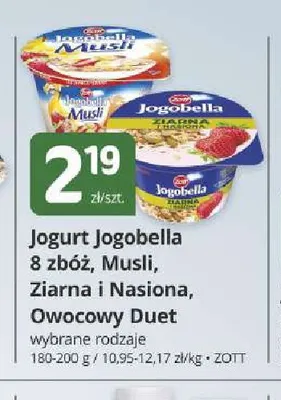 Jogurt Jogobella Ziarna i Nasiona Zott promocja w Marketvita