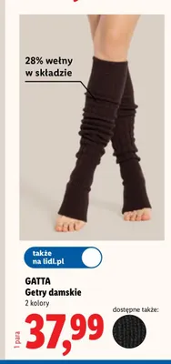 Getry damskie Gatta promocja w Lidl