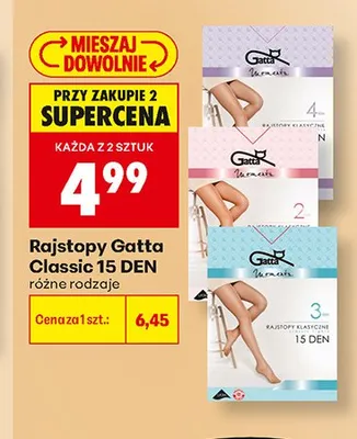 Rajstopy Gatta Classic 15 DEN promocja w Biedronka