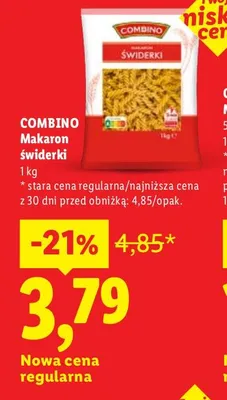 Makaron świderki promocja w Lidl
