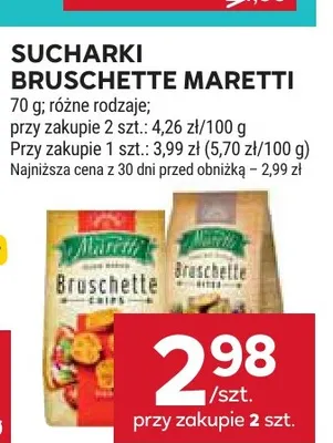 Sucharki Bruschette Maretti promocja w Stokrotka