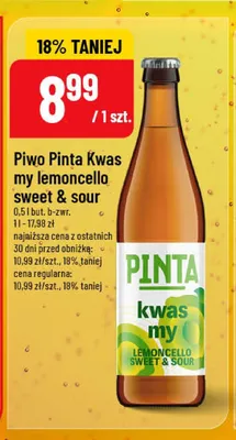 Piwo Pinta Kwas my lemoncello sweet & sour promocja w POLOmarket
